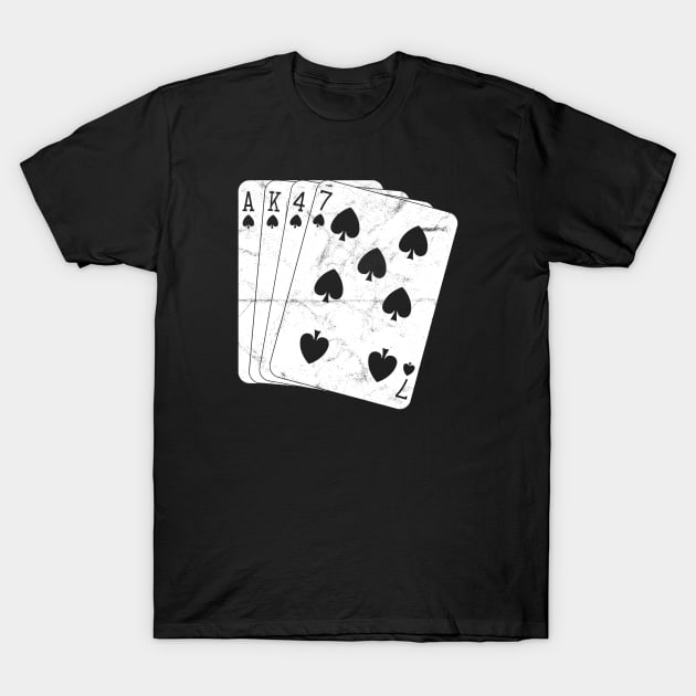 AK47 Playing Cards with Kalashnikov Gun T-Shirt by EddieBalevo